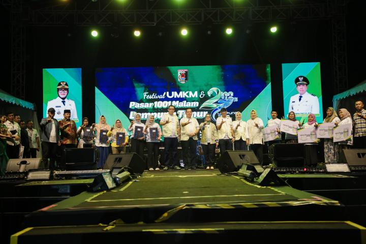 Festival UMKM dan Pasar 1001 Malam Resmi Dibuka, 51 Ribu Pelaku Usaha Jadi Tumpuan Ekonomi Lampung Timur